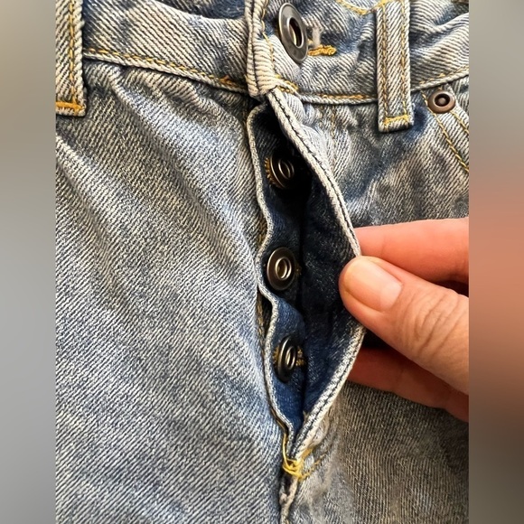 AVEC LES FILLES Women’s Distressed Straight Leg Jeans, Size 26 - Picture 5 of 9